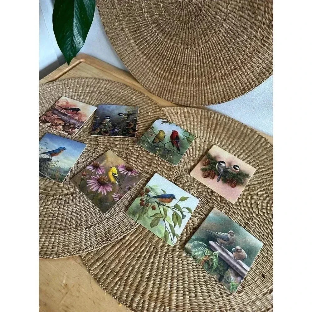 8 Bird paper Coasters